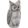 imageDeco 79 Polystone Owl Decorative Garden Sculpture Indoor Outdoor Garden Statue Outdoor Sculpture 9quot x 7quot x 17quot GrayGray