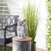 imageDeco 79 Polystone Owl Decorative Garden Sculpture Indoor Outdoor Garden Statue Outdoor Sculpture 9quot x 7quot x 17quot GrayGray