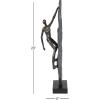 imageDeco 79 Polystone People Decorative Sculpture Climbing Home Decor Statue Accent Figurine 6quot x 5quot x 19quot Bronze