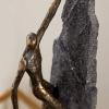imageDeco 79 Polystone People Decorative Sculpture Climbing Home Decor Statue Accent Figurine 6quot x 5quot x 19quot Bronze