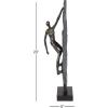 imageDeco 79 Polystone People Decorative Sculpture Climbing Home Decor Statue Accent Figurine 6quot x 5quot x 19quot Bronze