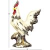 imageDeco 79 Polystone Rooster Decorative Garden Sculpture Indoor Outdoor Garden Statue Outdoor Sculpture 10quot x 6quot x 15quot White