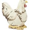 imageDeco 79 Polystone Rooster Decorative Garden Sculpture Indoor Outdoor Garden Statue Outdoor Sculpture 11quot x 5quot x 12quot WhiteWhite