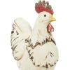 imageDeco 79 Polystone Rooster Decorative Garden Sculpture Indoor Outdoor Garden Statue Outdoor Sculpture 11quot x 5quot x 12quot WhiteWhite