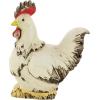 imageDeco 79 Polystone Rooster Decorative Garden Sculpture Indoor Outdoor Garden Statue Outdoor Sculpture 11quot x 5quot x 12quot WhiteWhite