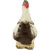 imageDeco 79 Polystone Rooster Decorative Garden Sculpture Indoor Outdoor Garden Statue Outdoor Sculpture 11quot x 5quot x 12quot WhiteWhite