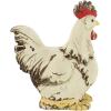 imageDeco 79 Polystone Rooster Decorative Garden Sculpture Indoor Outdoor Garden Statue Outdoor Sculpture 11quot x 5quot x 12quot WhiteWhite