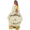 imageDeco 79 Polystone Rooster Decorative Garden Sculpture Indoor Outdoor Garden Statue Outdoor Sculpture 11quot x 5quot x 12quot WhiteWhite