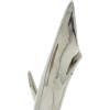imageDeco 79 Porcelain Ceramic Abstract Decorative Sculpture Home Decor Statue with Black Base Accent Figurine 8quot x 4quot x 17quot SilverCONVENIENTLY SIZED