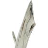 imageDeco 79 Porcelain Ceramic Abstract Decorative Sculpture Home Decor Statue with Black Base Accent Figurine 8quot x 4quot x 17quot SilverCONVENIENTLY SIZED