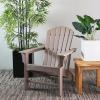 imageDeco 79 Resin Solid Adirondack Chair 31quot x 32quot x 38quot Dark BlueBrown