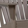 imageDeco 79 Resin Solid Adirondack Chair 31quot x 32quot x 38quot Dark BlueBrown