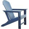 imageDeco 79 Resin Solid Adirondack Chair 31quot x 32quot x 38quot Dark BlueDark Blue