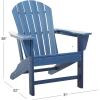 imageDeco 79 Resin Solid Adirondack Chair 31quot x 32quot x 38quot Dark BlueDark Blue