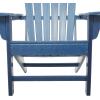 imageDeco 79 Resin Solid Adirondack Chair 31quot x 32quot x 38quot Dark BlueDark Blue