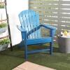 imageDeco 79 Resin Solid Adirondack Chair 31quot x 32quot x 38quot Dark BlueDark Blue