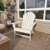 imageDeco 79 Resin Solid Adirondack Chair 31quot x 32quot x 38quot Dark BlueWhite
