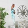 imageDeco 79 Shell Spiral Waterfall Windchime 5quot x 5quot x 32quot Teal