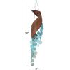 imageDeco 79 Shell Spiral Waterfall Windchime 5quot x 5quot x 32quot Teal