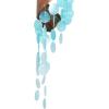 imageDeco 79 Shell Spiral Waterfall Windchime 5quot x 5quot x 32quot Teal