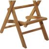 imageDeco 79 Teak Wood Indoor Outdoor Folding Bar Stool Set of 2 18quotW 45quotH Brown
