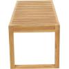 imageDeco 79 Teak Wood Outdoor Seating Set with Cushions Set of 4 52 47 29 29W BrownSeating Set