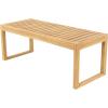 imageDeco 79 Teak Wood Outdoor Seating Set with Cushions Set of 4 52 47 29 29W BrownSeating Set