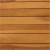 imageDeco 79 Teak Wood Slatted Outdoor Dining Table 36quot x 36quot x 30quot Brown