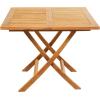 imageDeco 79 Teak Wood Slatted Outdoor Dining Table 36quot x 36quot x 30quot Brown