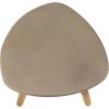 imageDeco 79 Wood Outdoor Accent Table with Concrete Inspired Top and Slender Tapered Legs 16quot x 16quot x 16quot GrayGrey