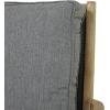 imageDeco 79 Wood Outdoor Chair with Cushions 27quot x 26quot x 35quot Dark GrayChair