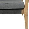 imageDeco 79 Wood Outdoor Chair with Cushions 27quot x 26quot x 35quot Dark GrayChair