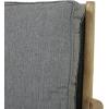 imageDeco 79 Wood Outdoor Chair with Cushions 27quot x 26quot x 35quot Dark GrayChair