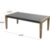 imageDeco 79 Wood Outdoor Chair with Cushions 27quot x 26quot x 35quot Dark GrayCoffee Table