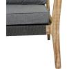 imageDeco 79 Wood Outdoor Chair with Cushions 27quot x 26quot x 35quot Dark GraySofa