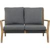 imageDeco 79 Wood Outdoor Chair with Cushions 27quot x 26quot x 35quot Dark GraySofa