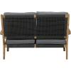 imageDeco 79 Wood Outdoor Chair with Cushions 27quot x 26quot x 35quot Dark GraySofa