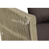 imageDeco 79 Wood Woven Rope Outdoor Chair with Polyester Cushions and Slender Tapered Legs Set of 2 33quotW 29quotH Gray