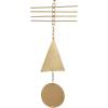 imageThe Novogratz Metal Geometric Windchime 7quot x 1quot x 48quot Gold
