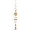 imageThe Novogratz Metal Geometric Windchime 7quot x 1quot x 48quot Gold