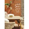 imageThe Novogratz Metal Geometric Windchime with Glass Mirrors and Bells 14quot x 1quot x 32quot Brown