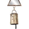 imageThe Novogratz Metal Geometric Windchime with Glass Mirrors and Bells 14quot x 1quot x 32quot Brown