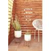 imageThe Novogratz Metal Geometric Windchime with Glass Mirrors and Bells 14quot x 1quot x 32quot Brown
