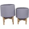 imageDeco 79 16599 Planter 20quot 16quot H Grey