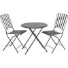 imageDeco 79 50411 3Piece Metal Bistro Outdoor Dining Set 25 by 26Inch