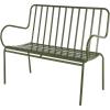 imageDeco 79 Farmhouse Metal Solid Outdoor Bench 47quot x 26quot x 40quot SilverGreen