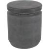 imageDeco 79 Fiberclay Ceramic Outdoor Accent Table 14quot x 14quot x 16quot BlackBlack