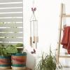 imageDeco 79 Gold Metal Eclectic Windchime 5quot x 5quot x 37quotGold