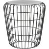imageDeco 79 Industrial Metal Outdoor Accent Table 17quotW x 18quotH BlackMulticolored