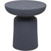 imageDeco 79 Magnesium Oxide Outdoor Accent Table with Wide Top 17quot x 17quot x 18quot WhiteDark Gray